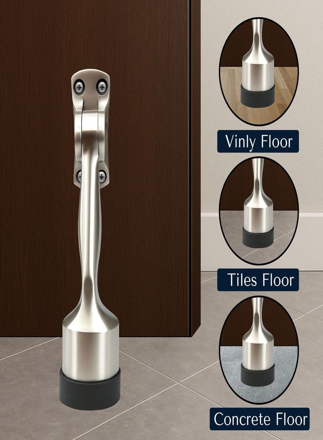 Xpert Door Stopper (Pack of 1) Silver Finish (6 Inches) - Door Stopper for Main Door & Gate Stopper - ADS-85 (SS) 6" - Image 3